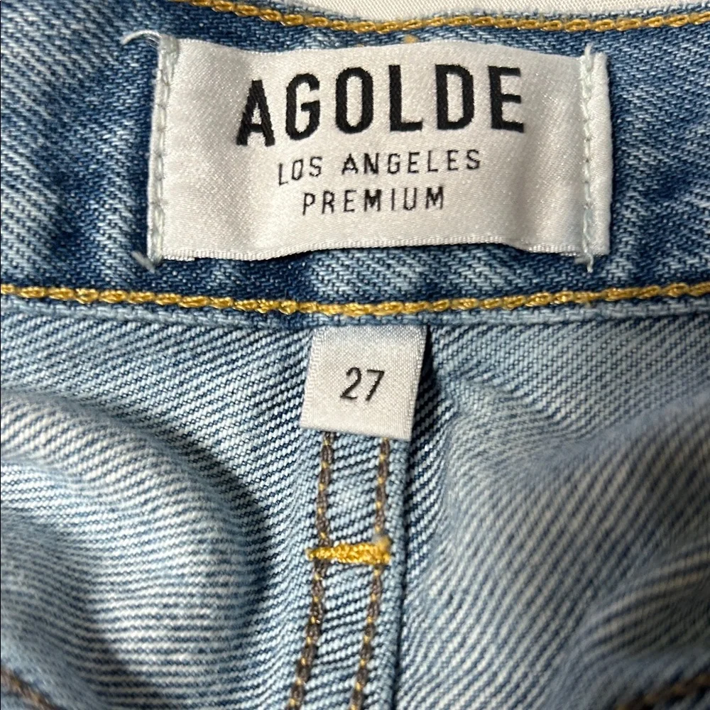 🎻AGOLDE Los Angeles Premium Distressed Denim Shorts size 27 GUC